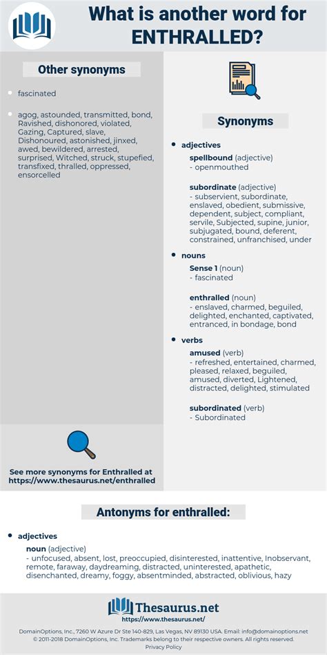 enthralled thesaurus|More.